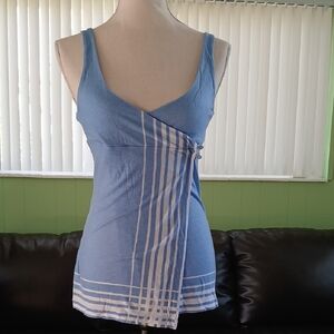 Calvin Klein wrap around babydoll top